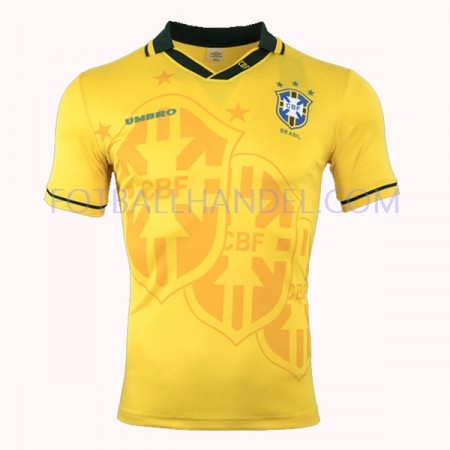 Herre Fotballdrakter Brasil Hjemme Retro 1993-1994 Kortermet